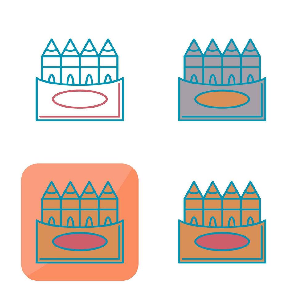 Crayons Vector Icon