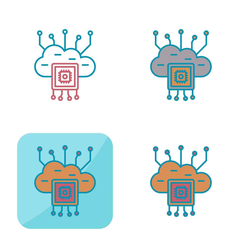 Cloud Computing Vector Icon