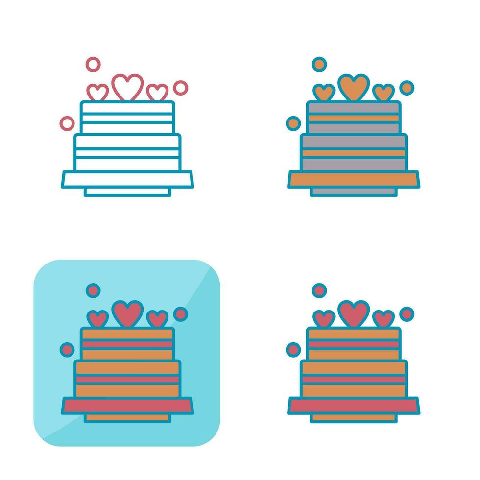 Wedding Cake Vector Icon