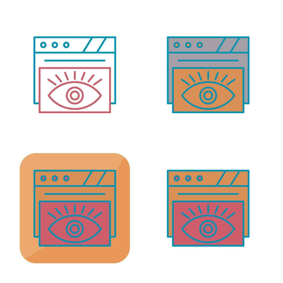 icono de vector de ojo