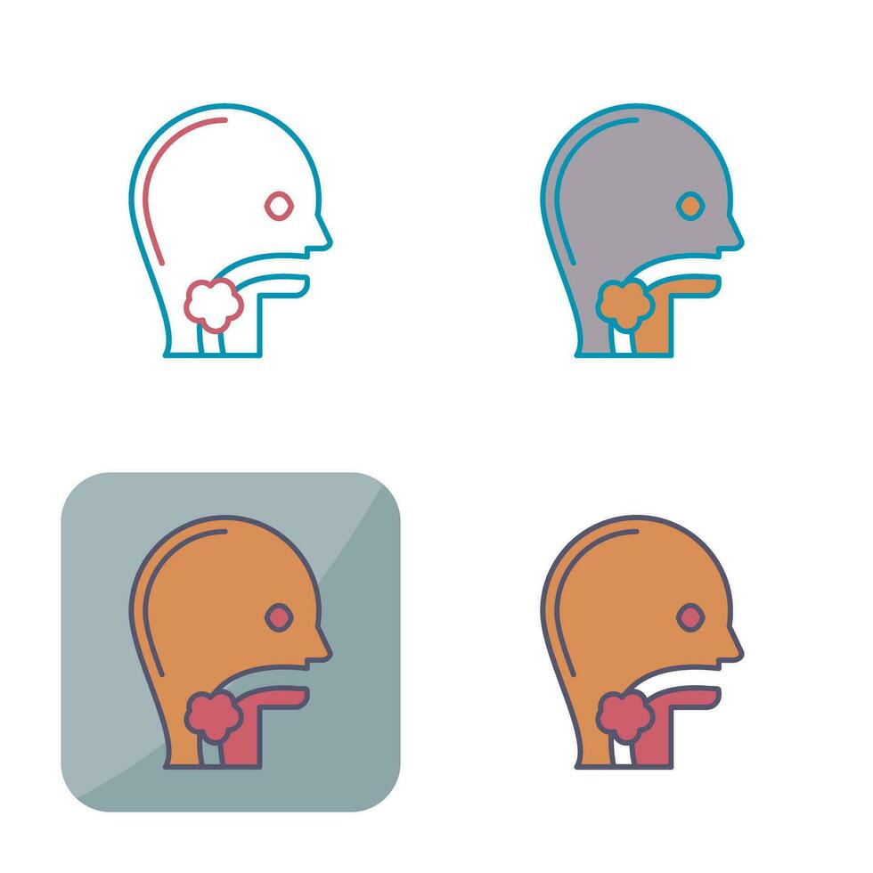 Throat Cancer Vector Icon