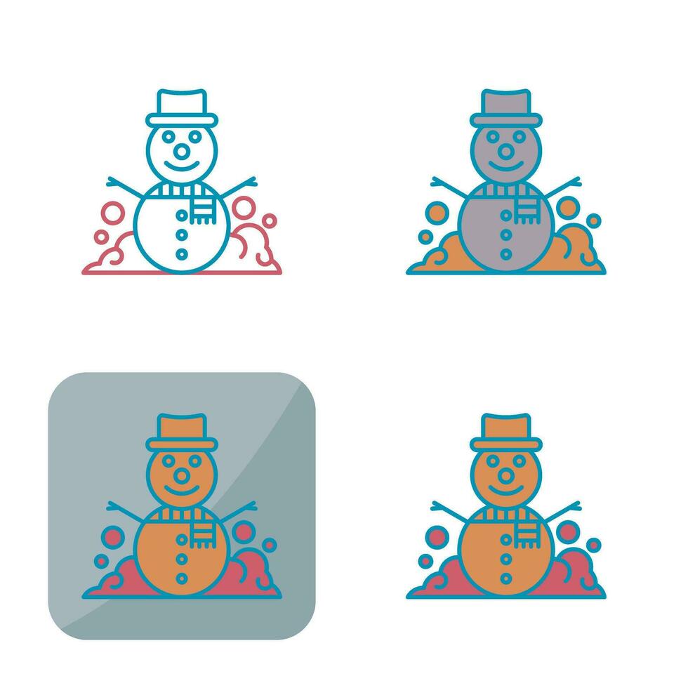 Snowman Vector Icon