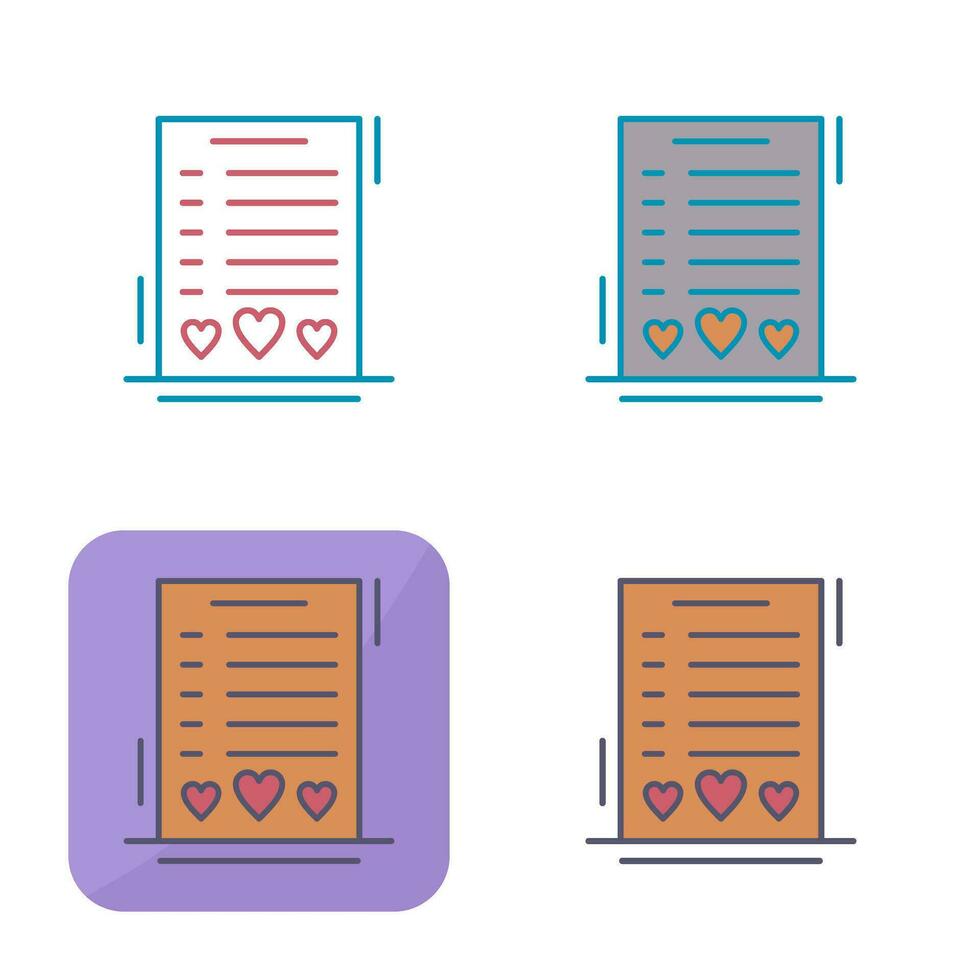 Wishlist Vector Icon