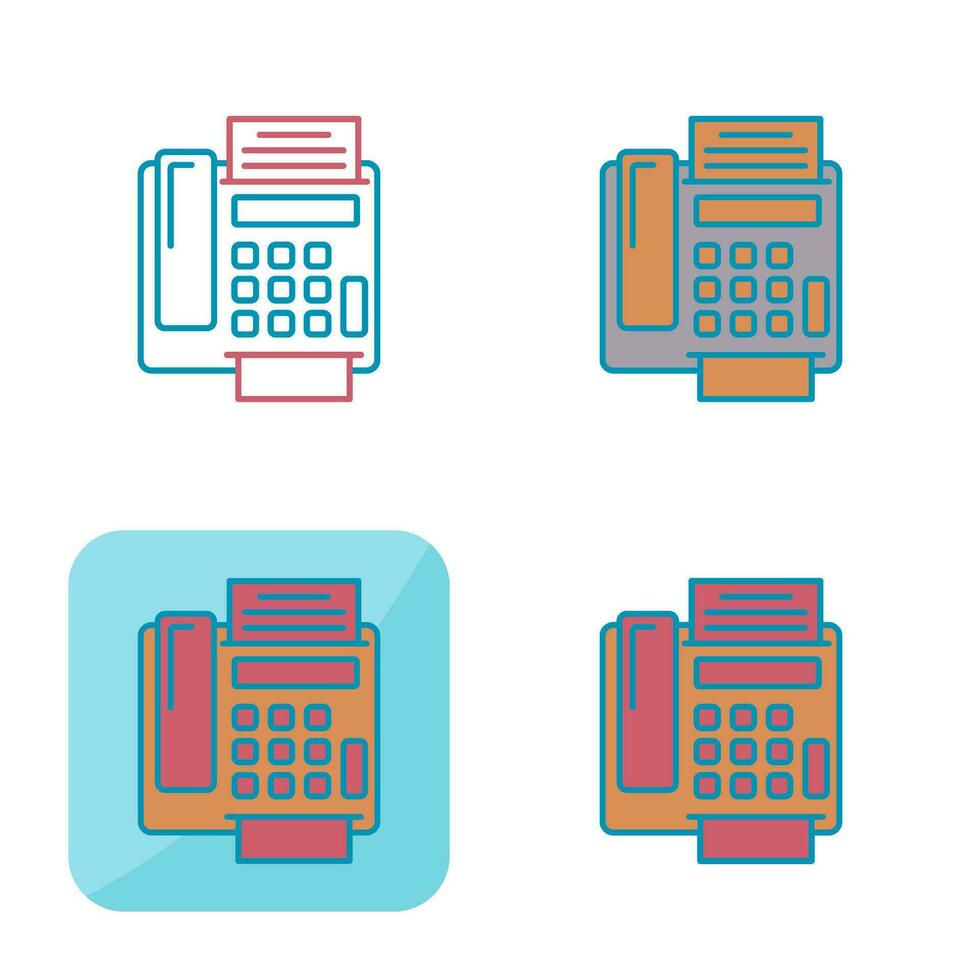 fax Machine Vector Icon