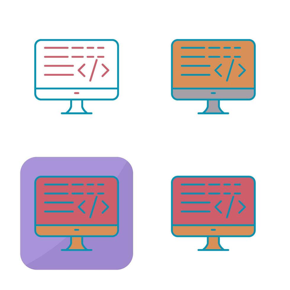 Coding Vector Icon