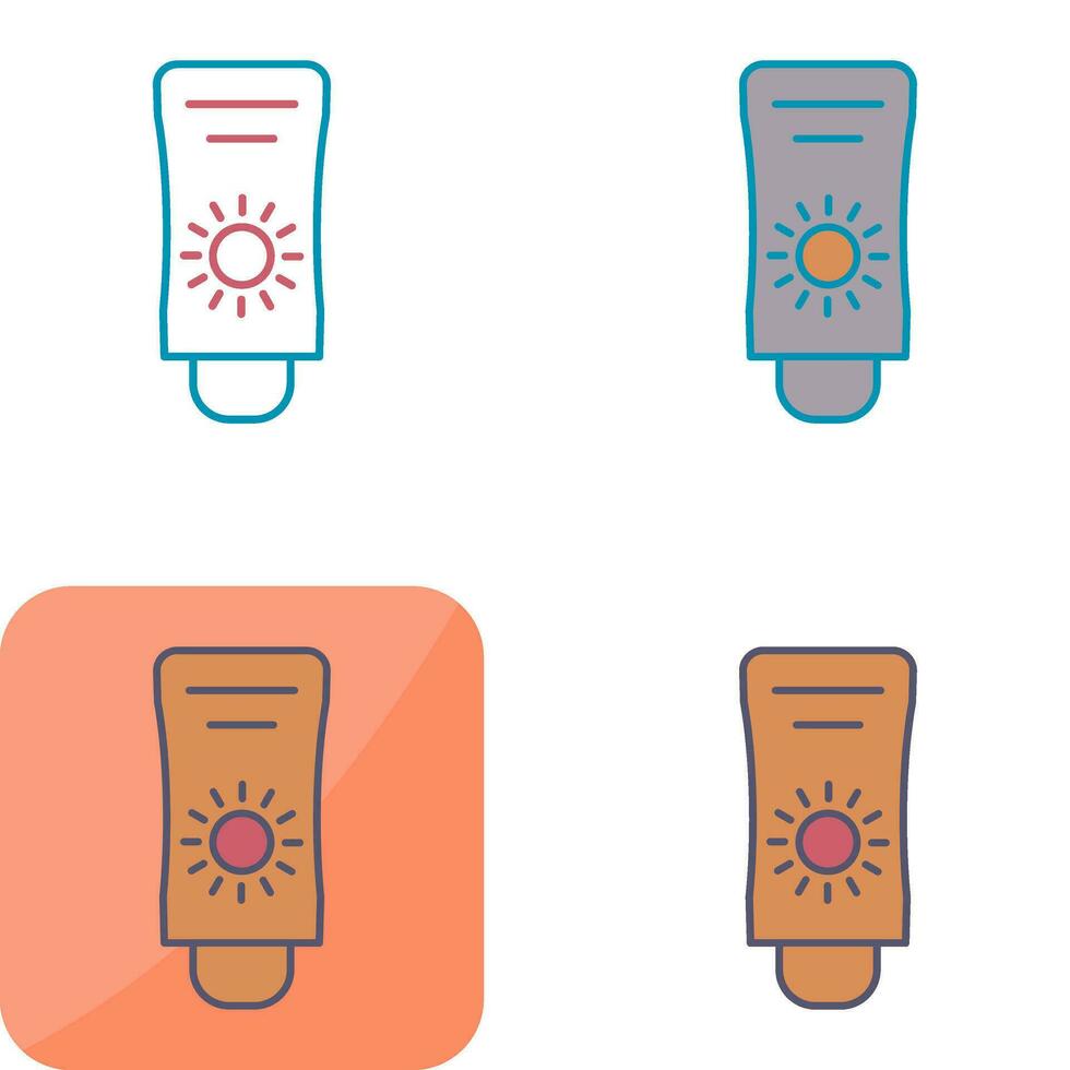 Sun Cream Vector Icon