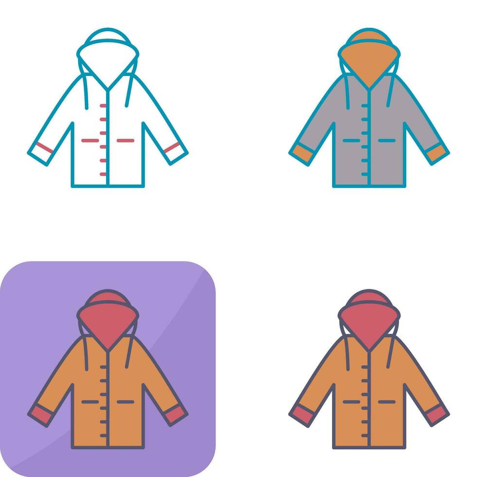 Raincoat Vector Icon