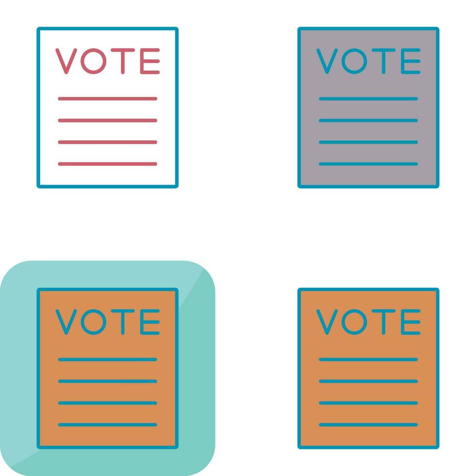 Vote Vector Icon