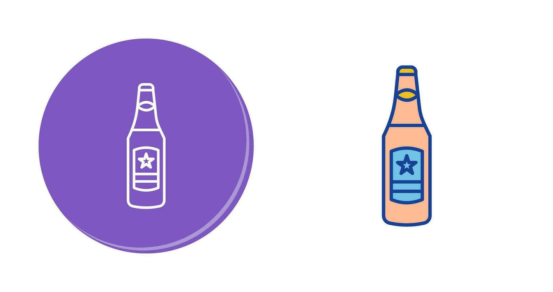 Beer Bottle Vector Icon