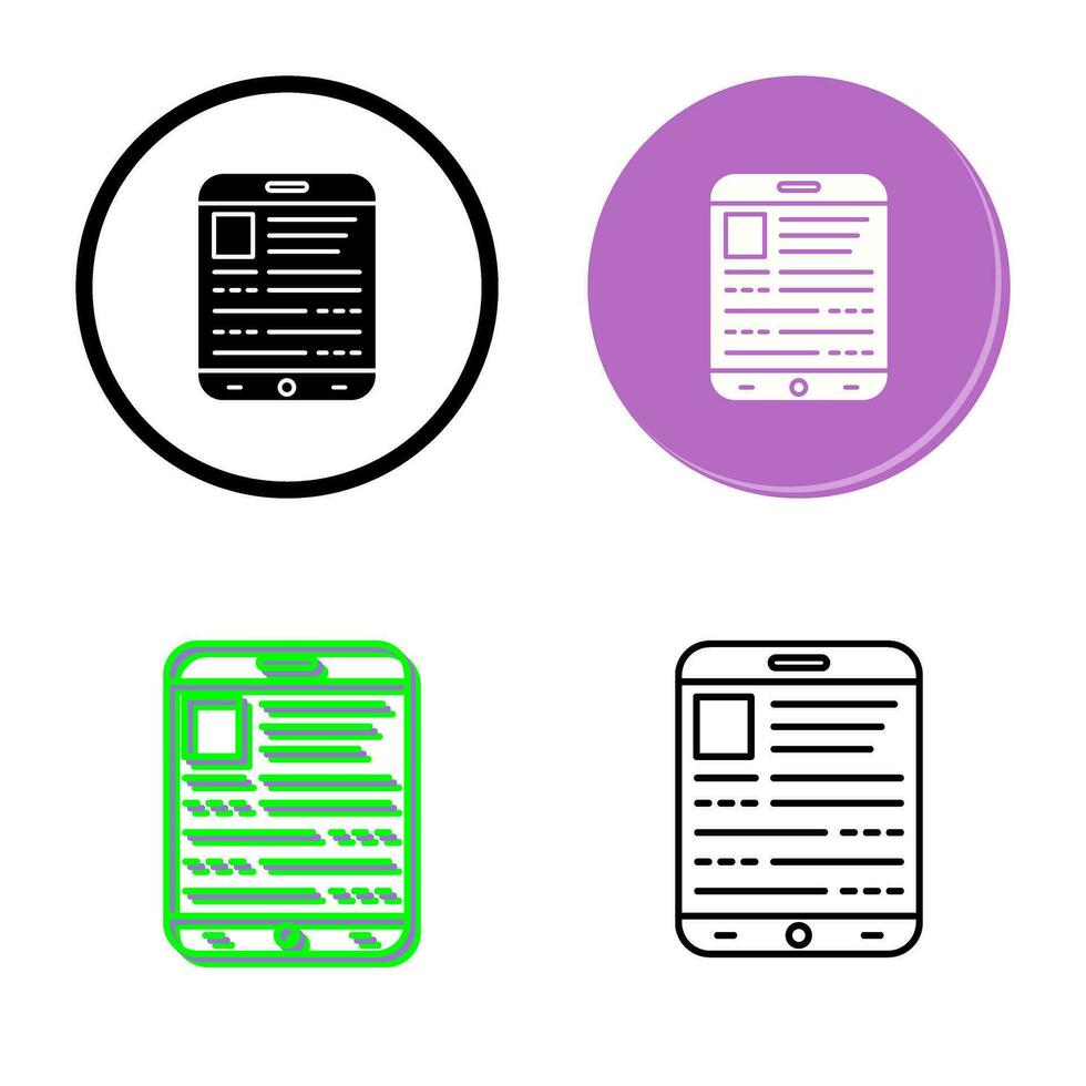 Ebook Vector Icon