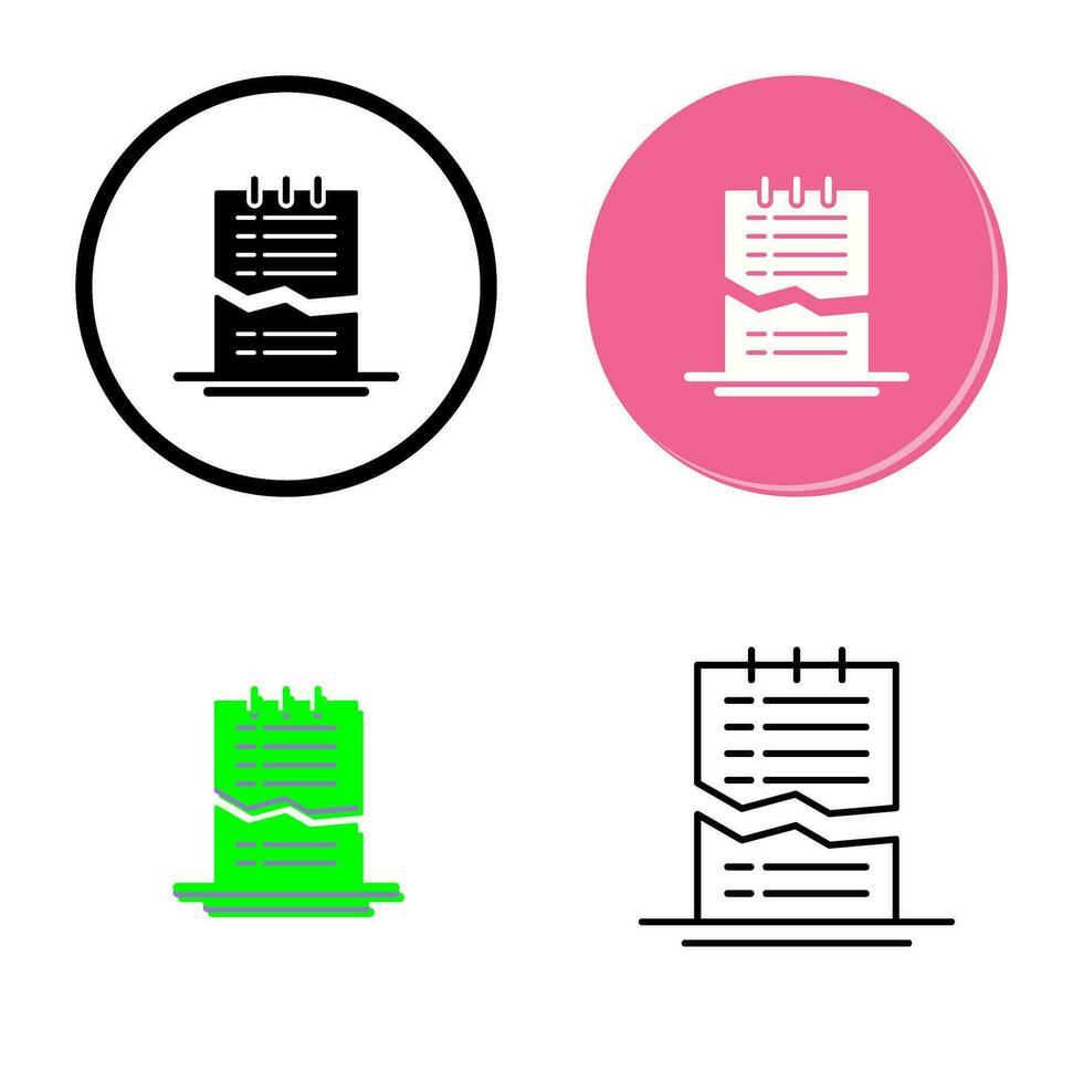 Corrupted List Vector Icon
