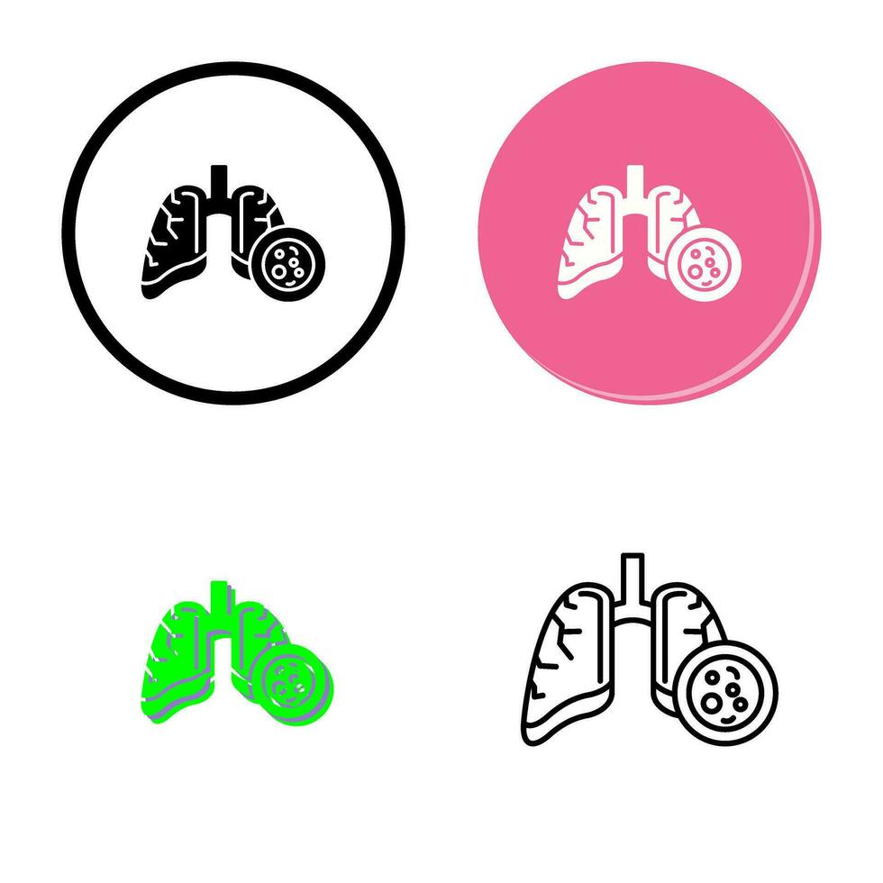 Lung Cancer Vector Icon