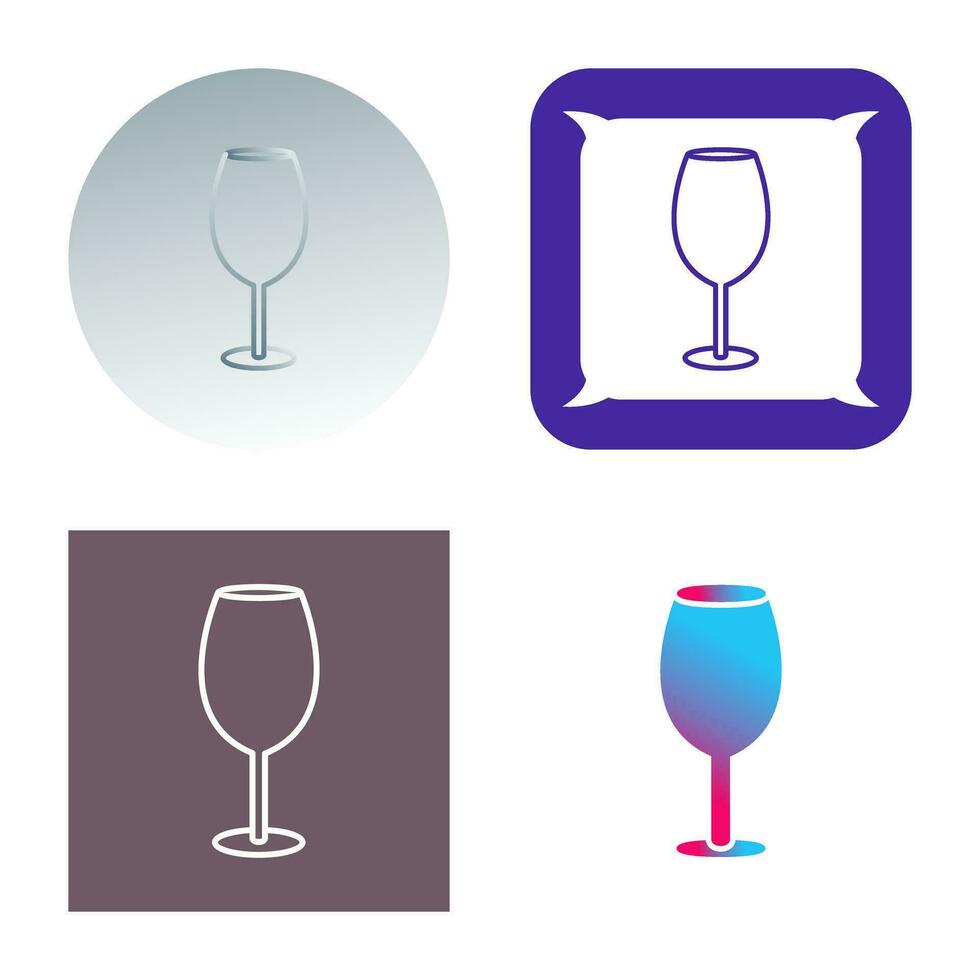 icono de vector de copa de vino