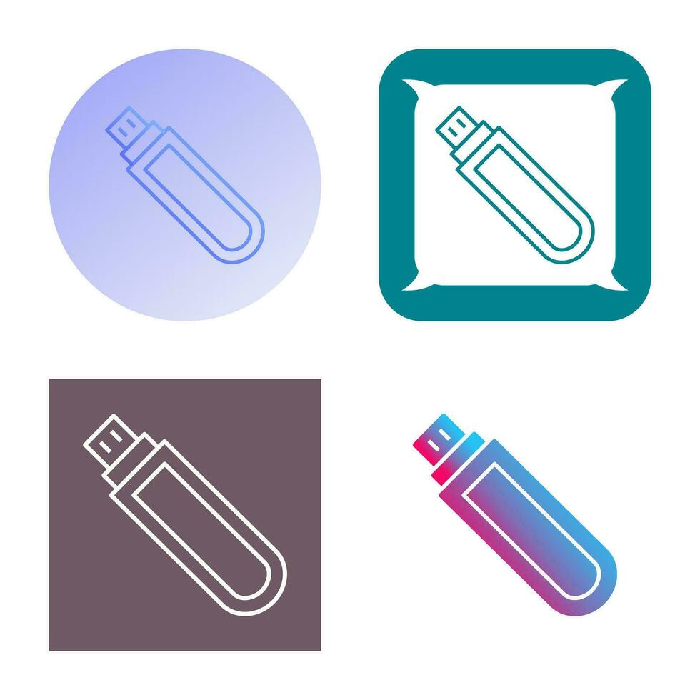 Unique USB Drive Vector Icon