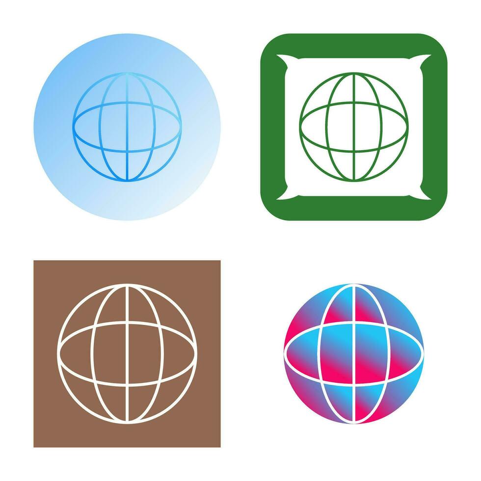 Unique Globe Vector Icon