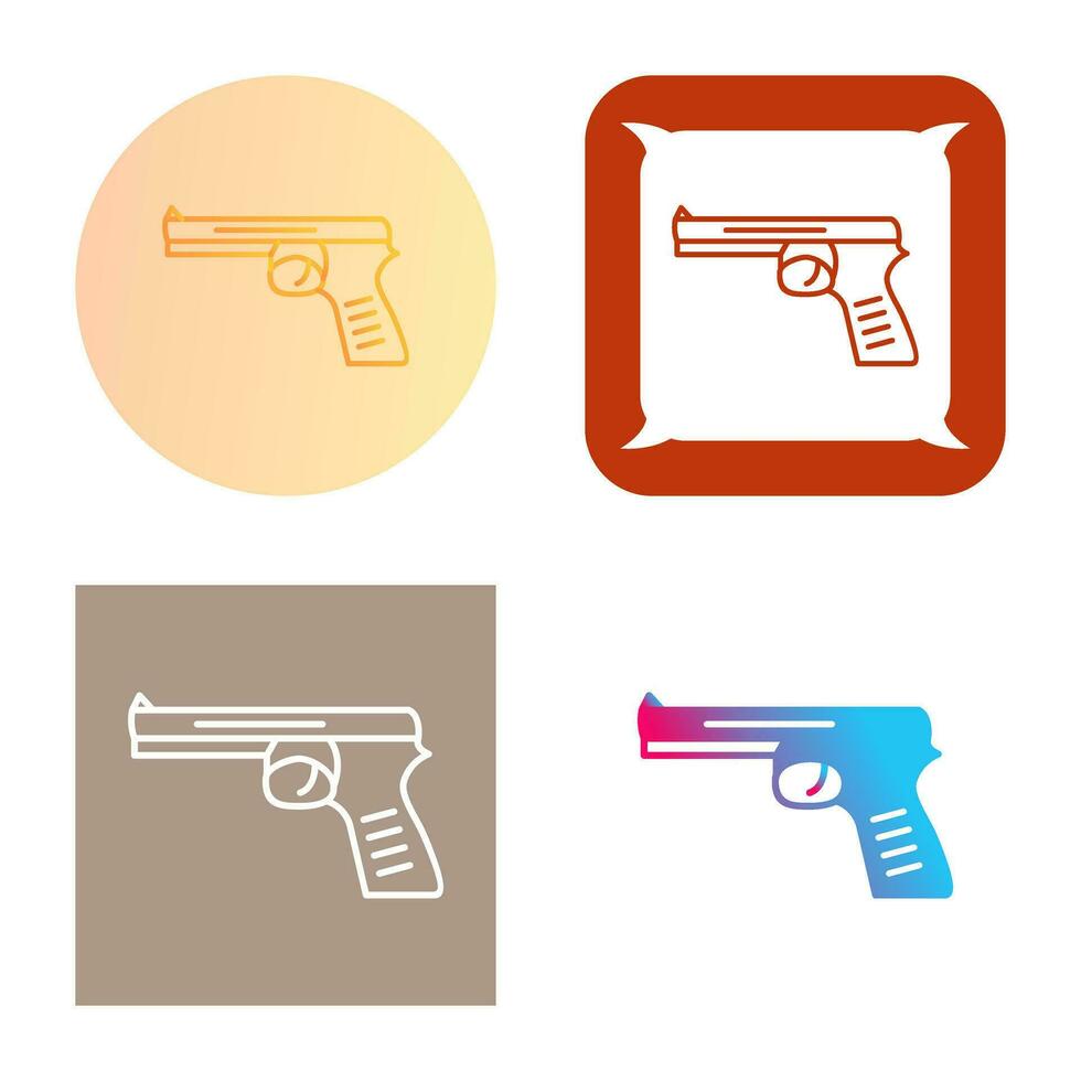 icono de vector de pistola única