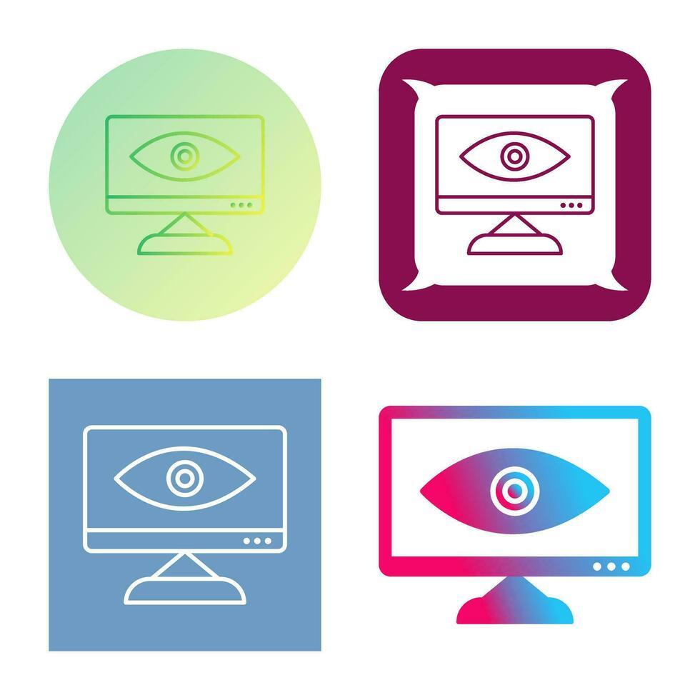 Unique Web Visibility Vector Icon