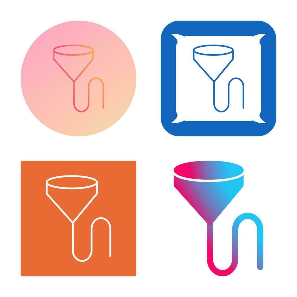 Unique Beer Bong Vector Icon