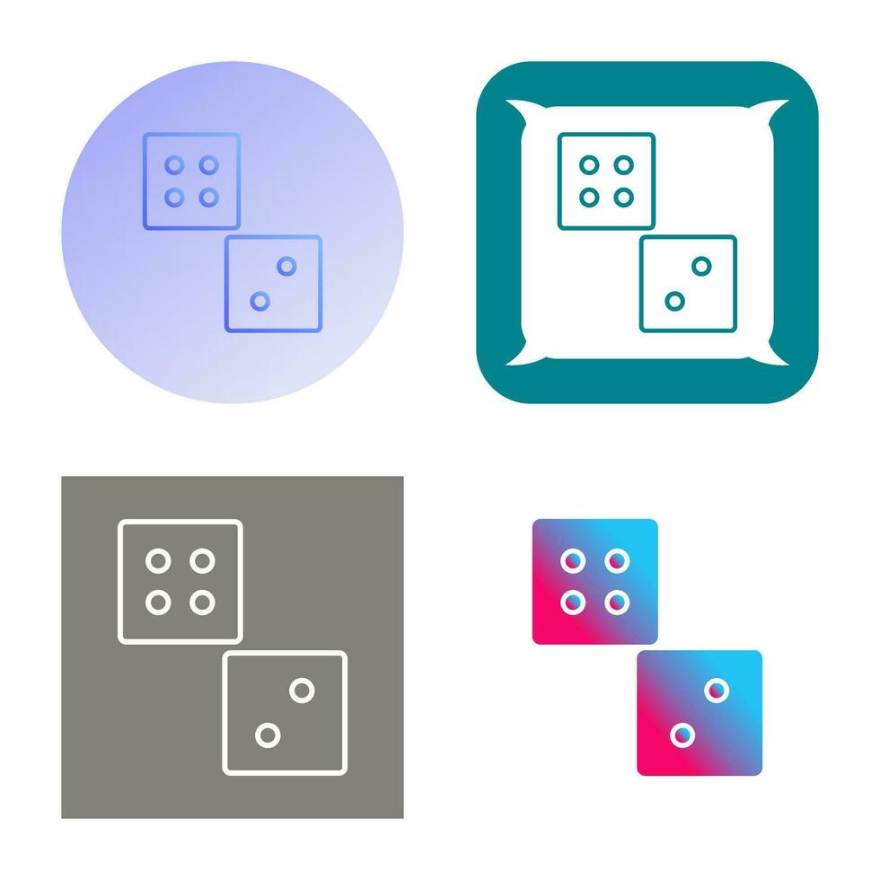 Unique Dice Vector Icon