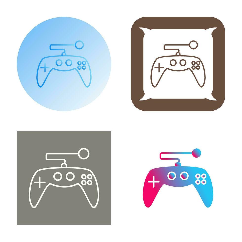 icono de vector de control de juego único