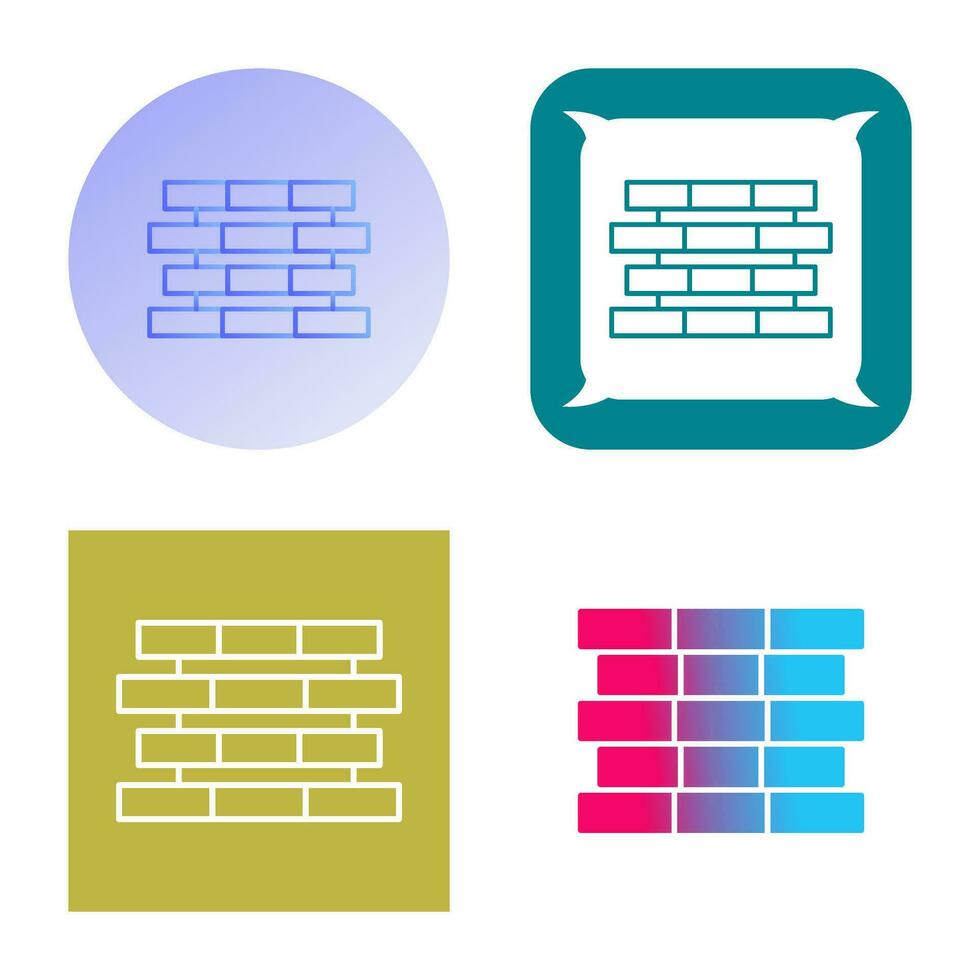 Unique Bricks Vector Icon