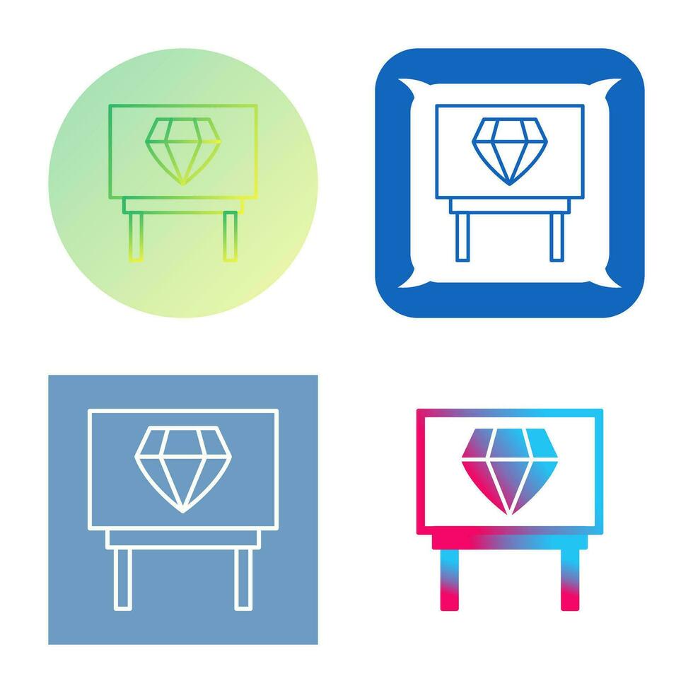 Diamond Exhibit Vector Icon