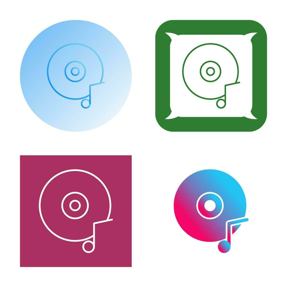 Music CD Vector Icon