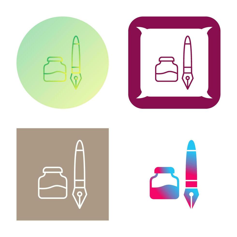 Ink and Pen Vector Icon