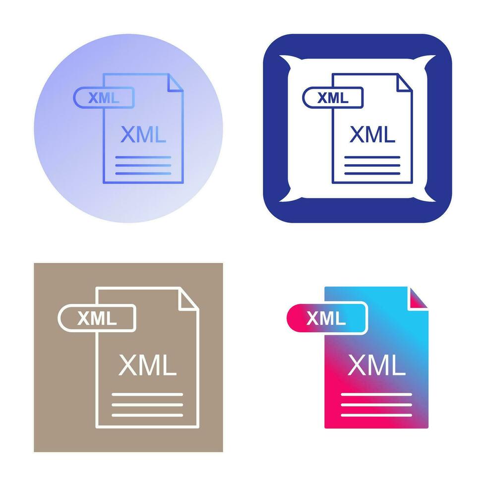 XML Vector Icon