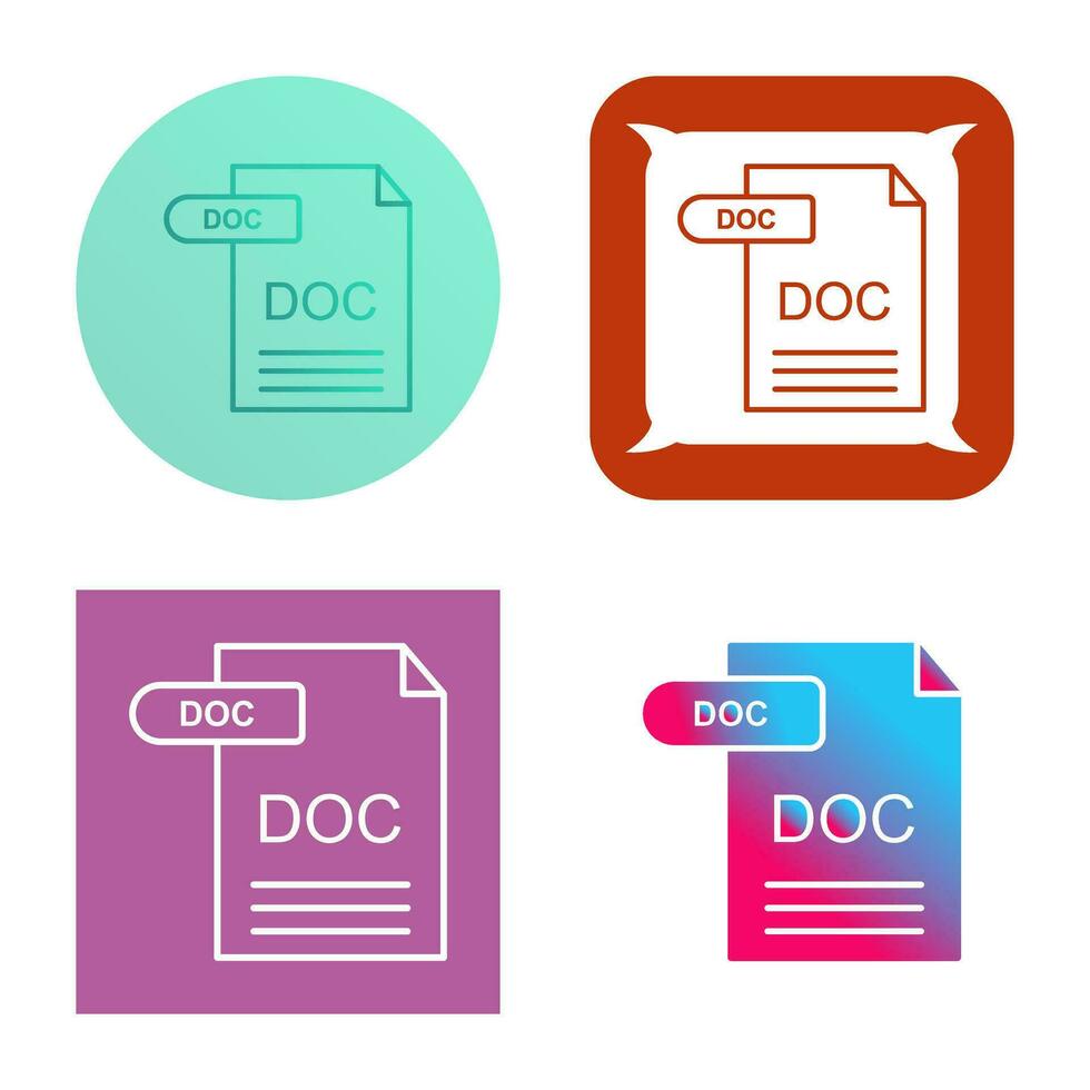 DOC Vector Icon
