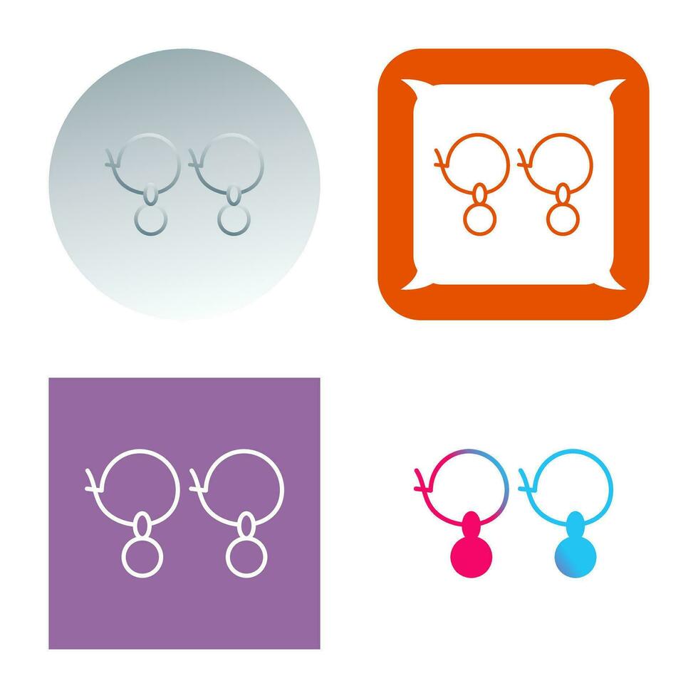 Earrings Vector Icon