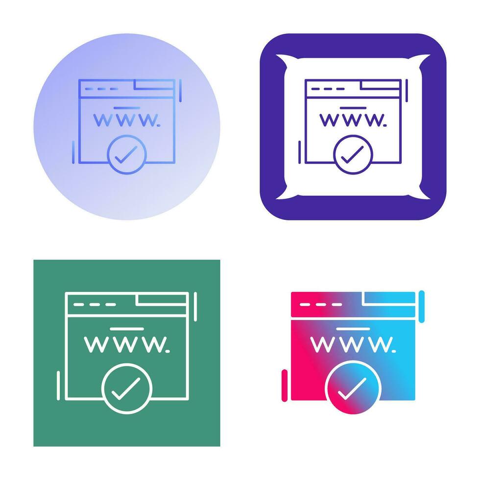 Domain Vector Icon