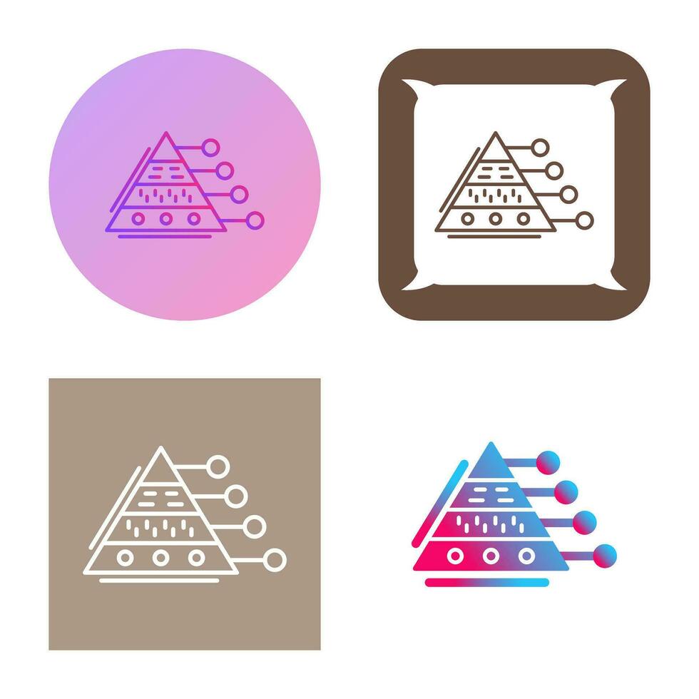 Pyramid Graph Vector Icon