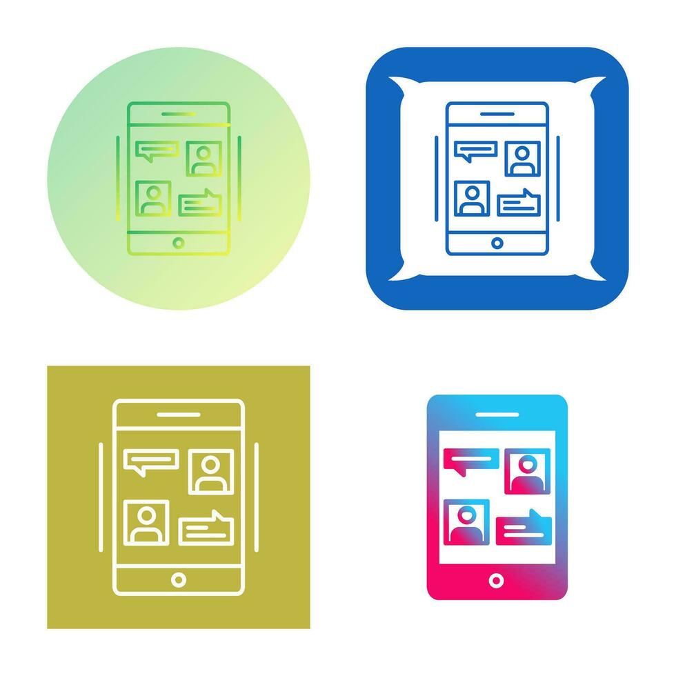 icono de vector de conversación