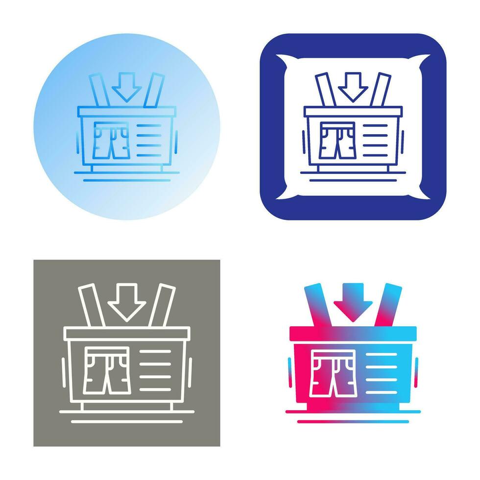 Shopping Basket Vector Icon