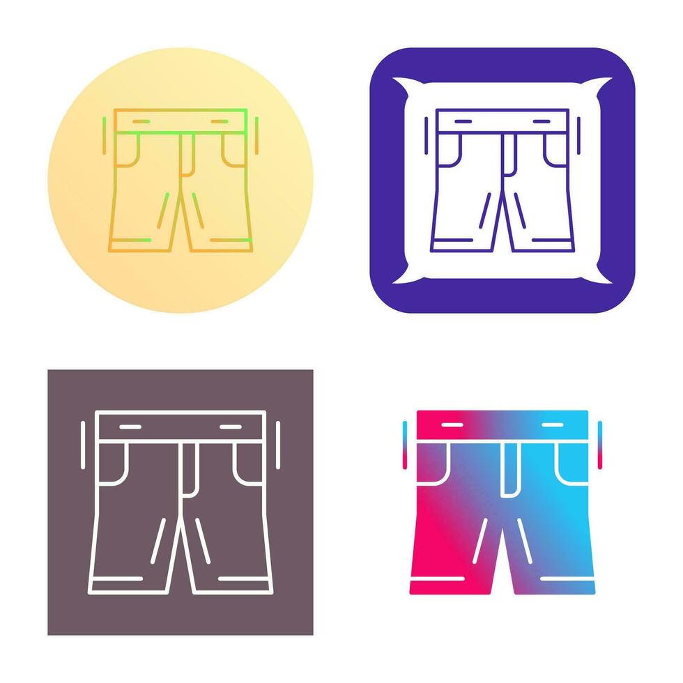 icono de vector de pantalones cortos