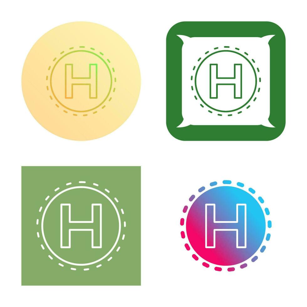 Helipad Vector Icon