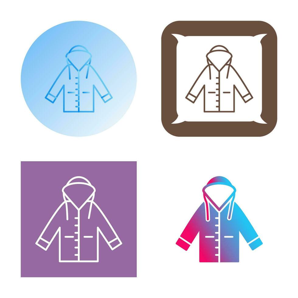Raincoat Vector Icon