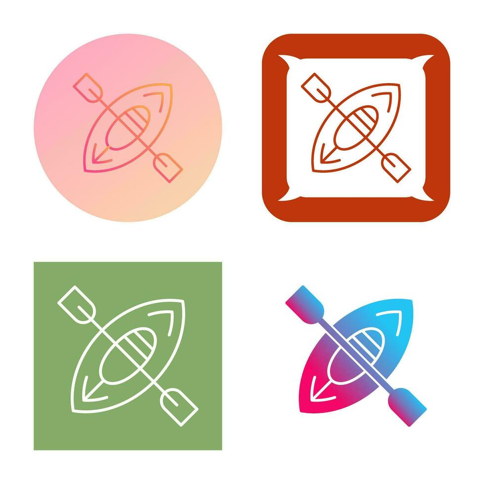 Kayak Vector Icon
