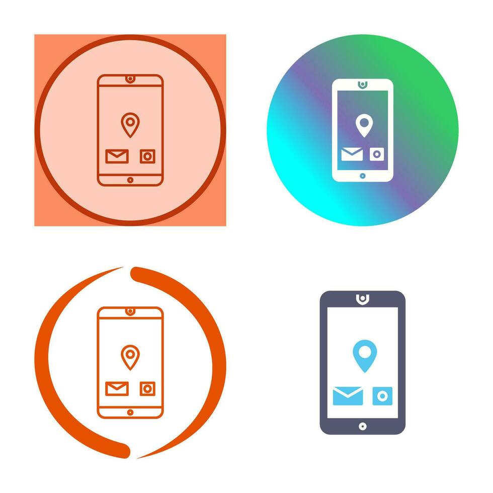 Unique Mobile Applications Vector Icon
