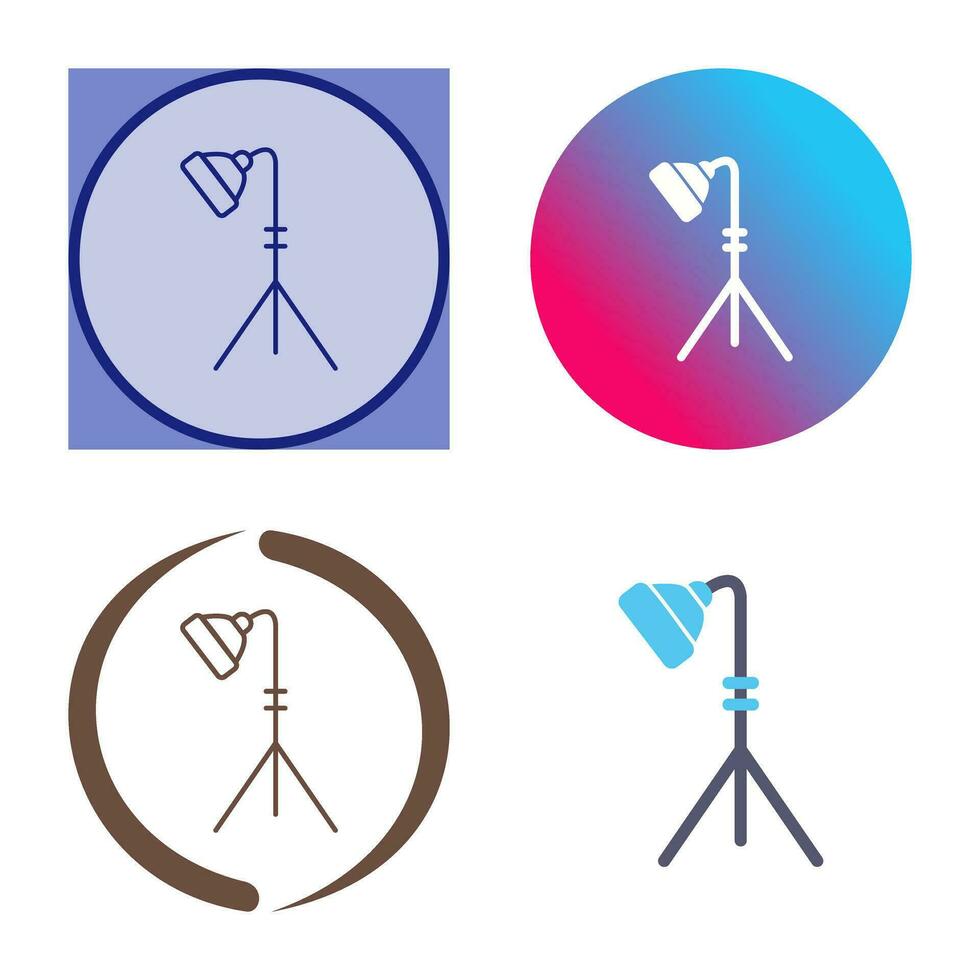 Unique Light Stand Vector Icon