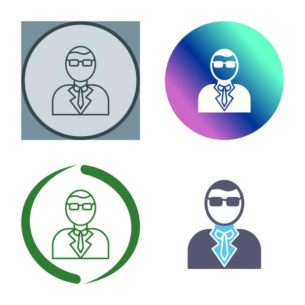 Casino Manager Vector Icon