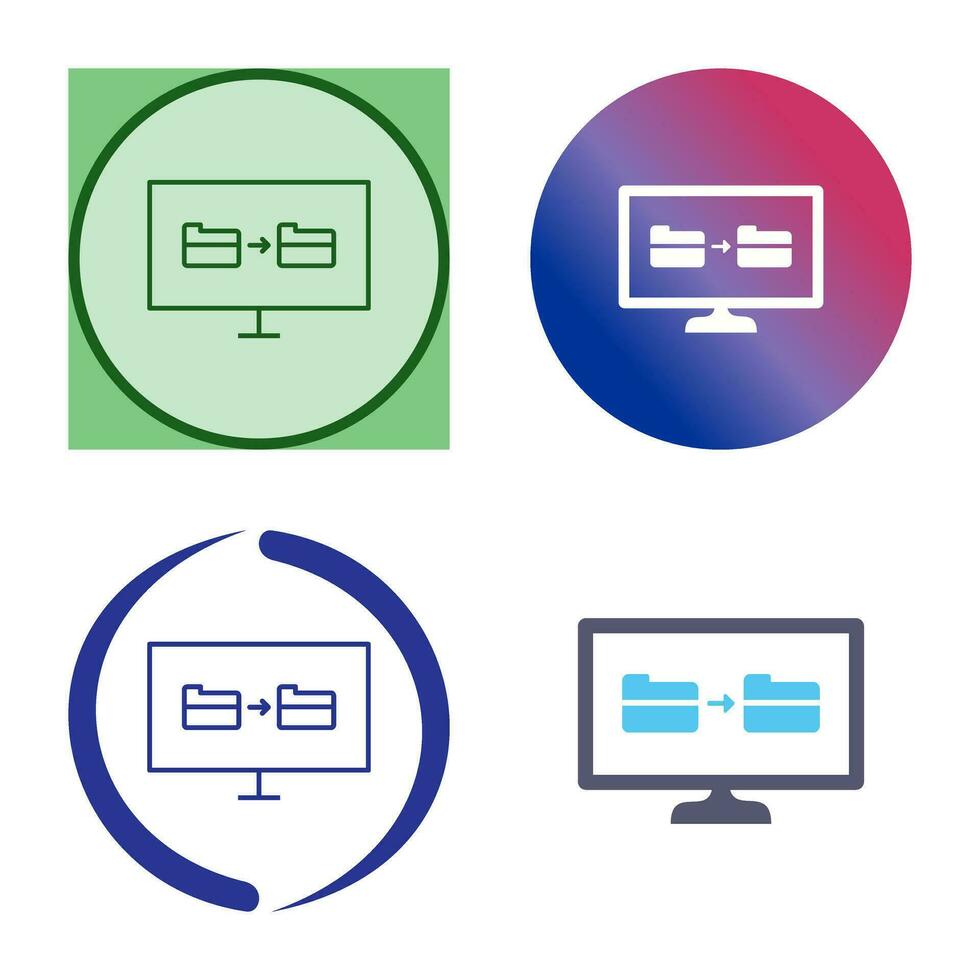 Unique File Sharing Vector Icon