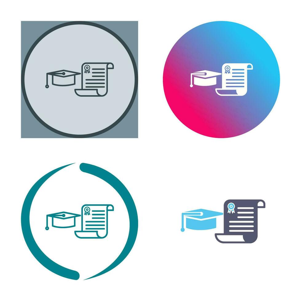 Unique Graduation Vector Icon