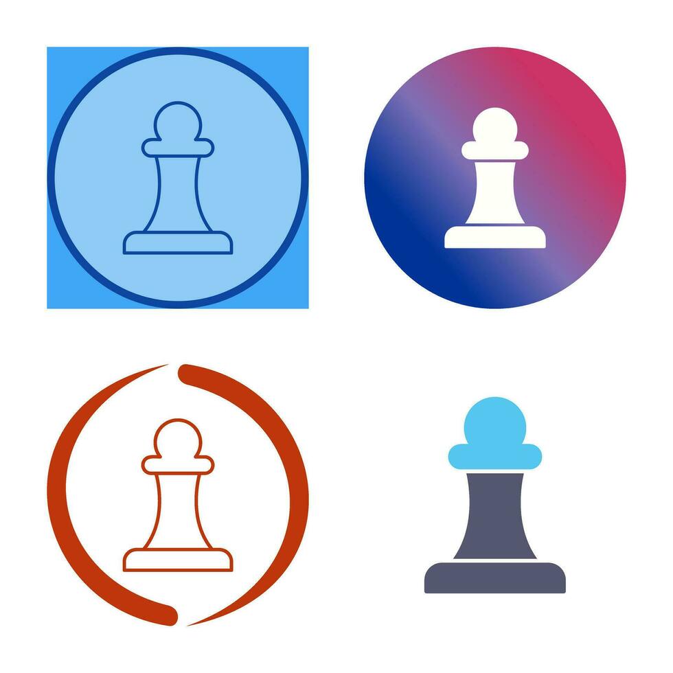 Unique Pawn Vector Icon