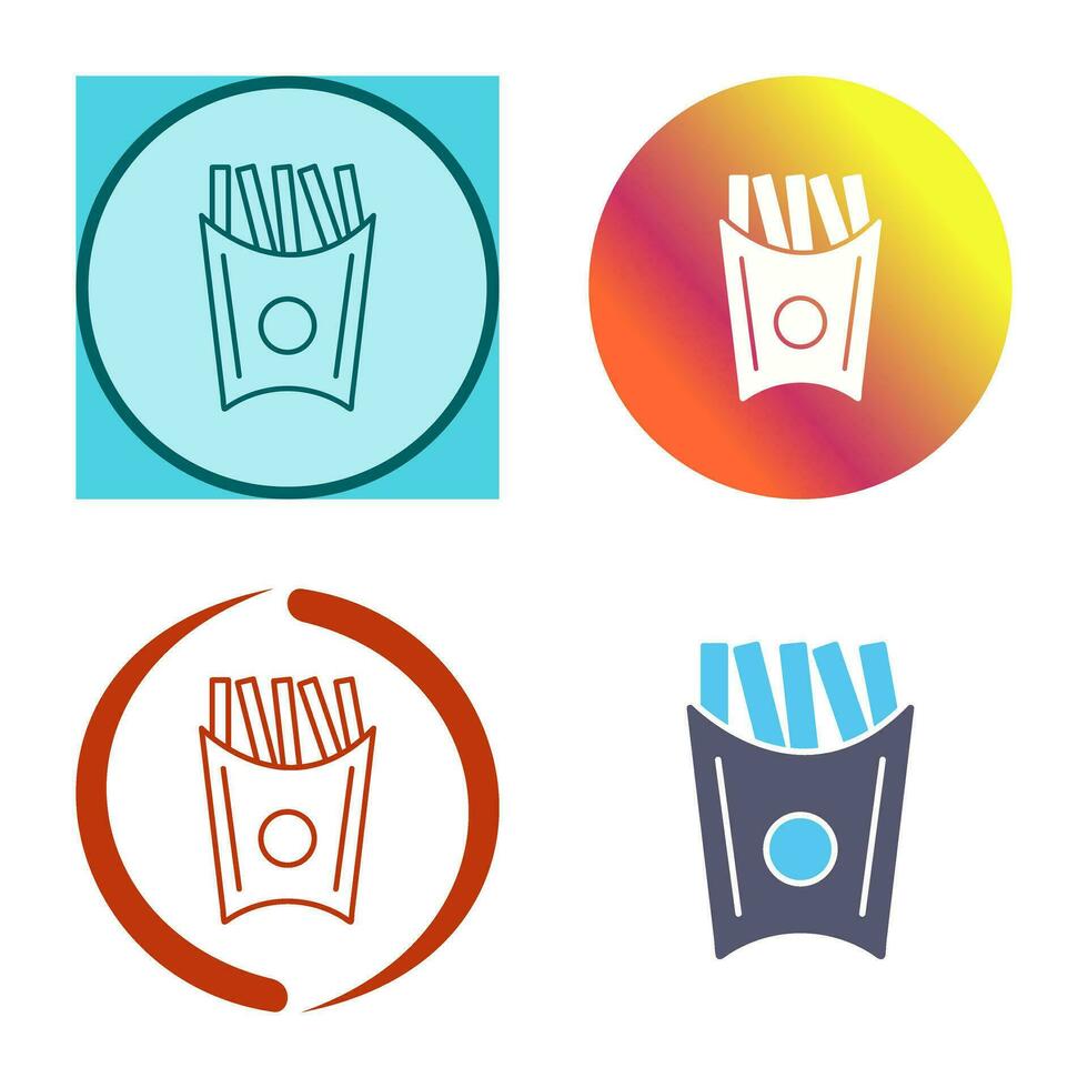 Unique French Fries Vector Icon