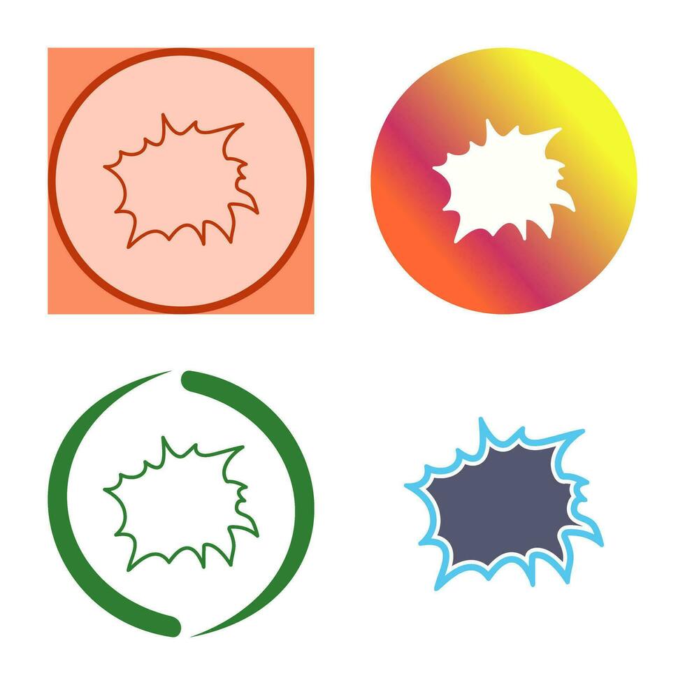 Unique Explosion Vector Icon