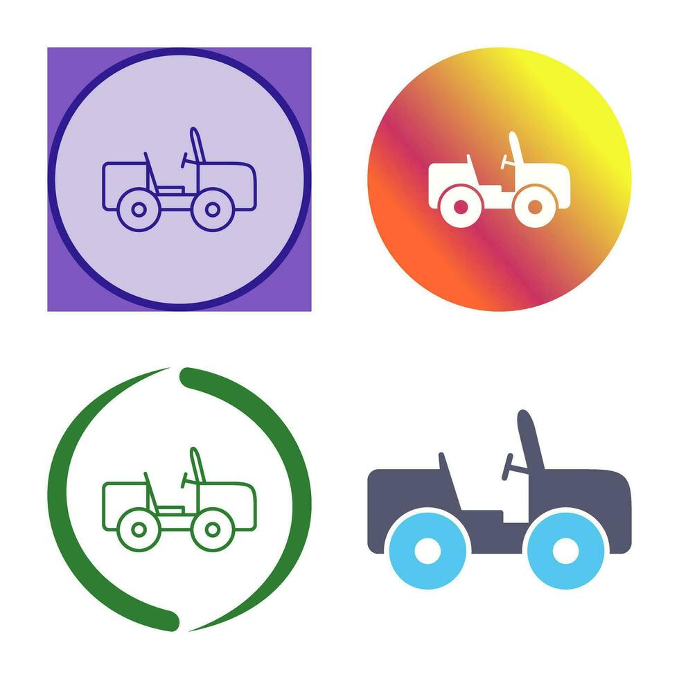 Safari Jeep Vector Icon
