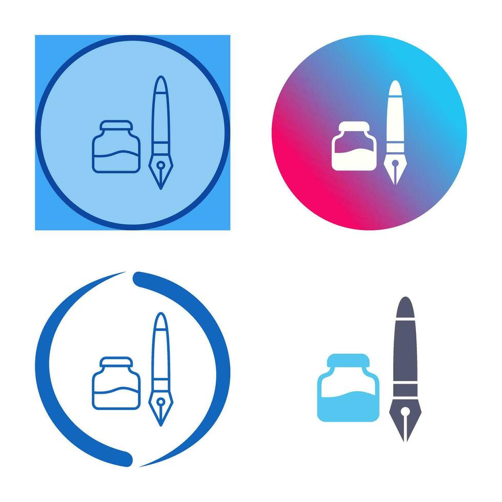 Ink and Pen Vector Icon