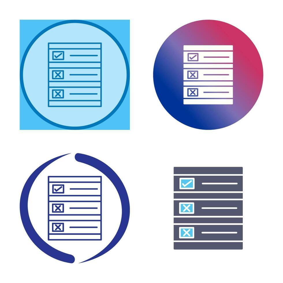 Ballot Paper Vector Icon